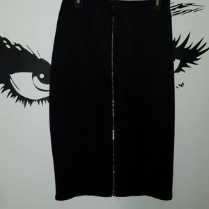 Black Pencil Skirt w/Zipper